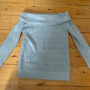 Gray Off the Shoulder Sweater